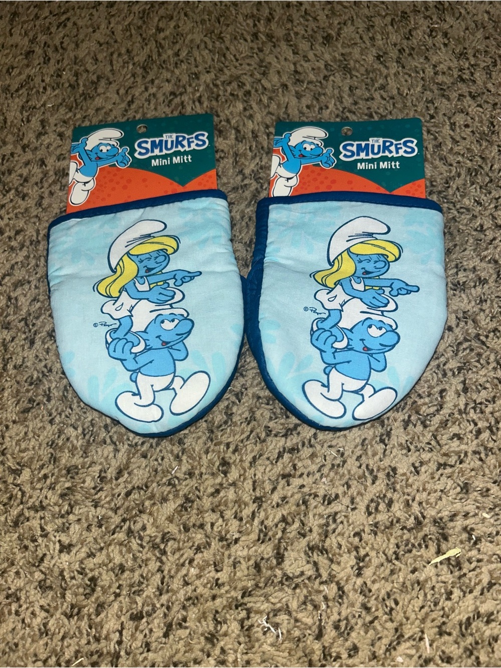 Smurfs Oven Mitts